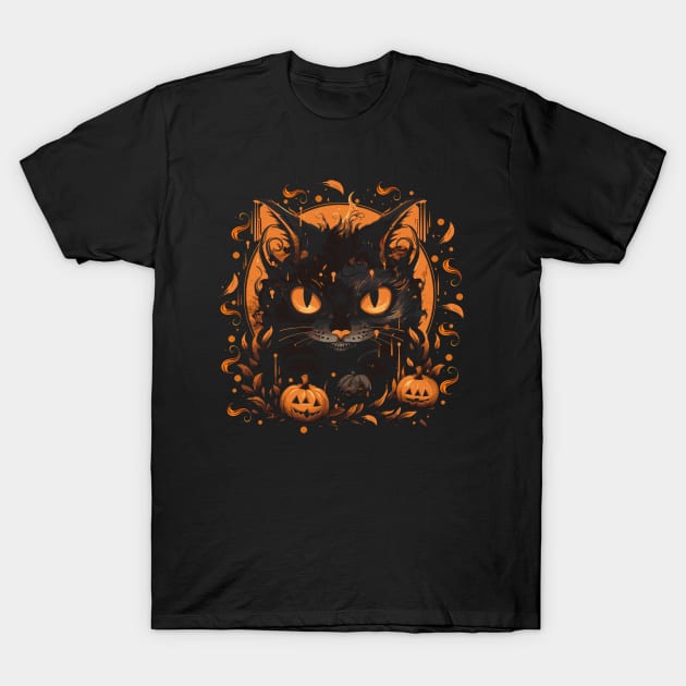 Devil Cat T-Shirt by ArtRoute02